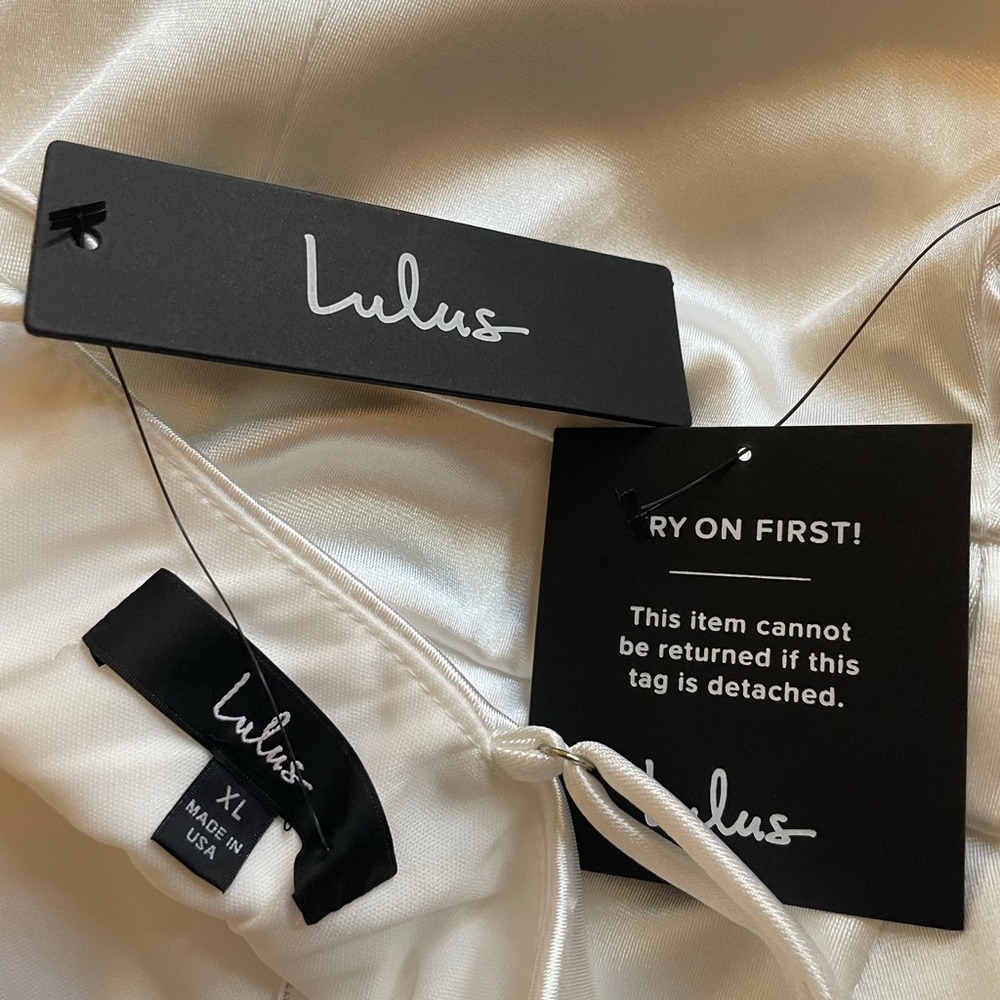 NWT Lulu’s Here With Me White Bodycon Dress XL